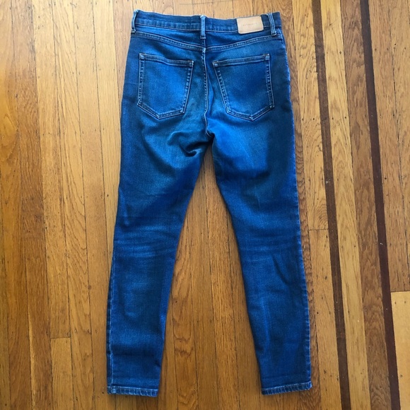 Women’s Everlane high rise skinny stretch jeans denim blue 28 EUC - Picture 2 of 5